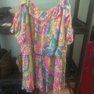 Lilly Pulitzer off shoulder romper. XL